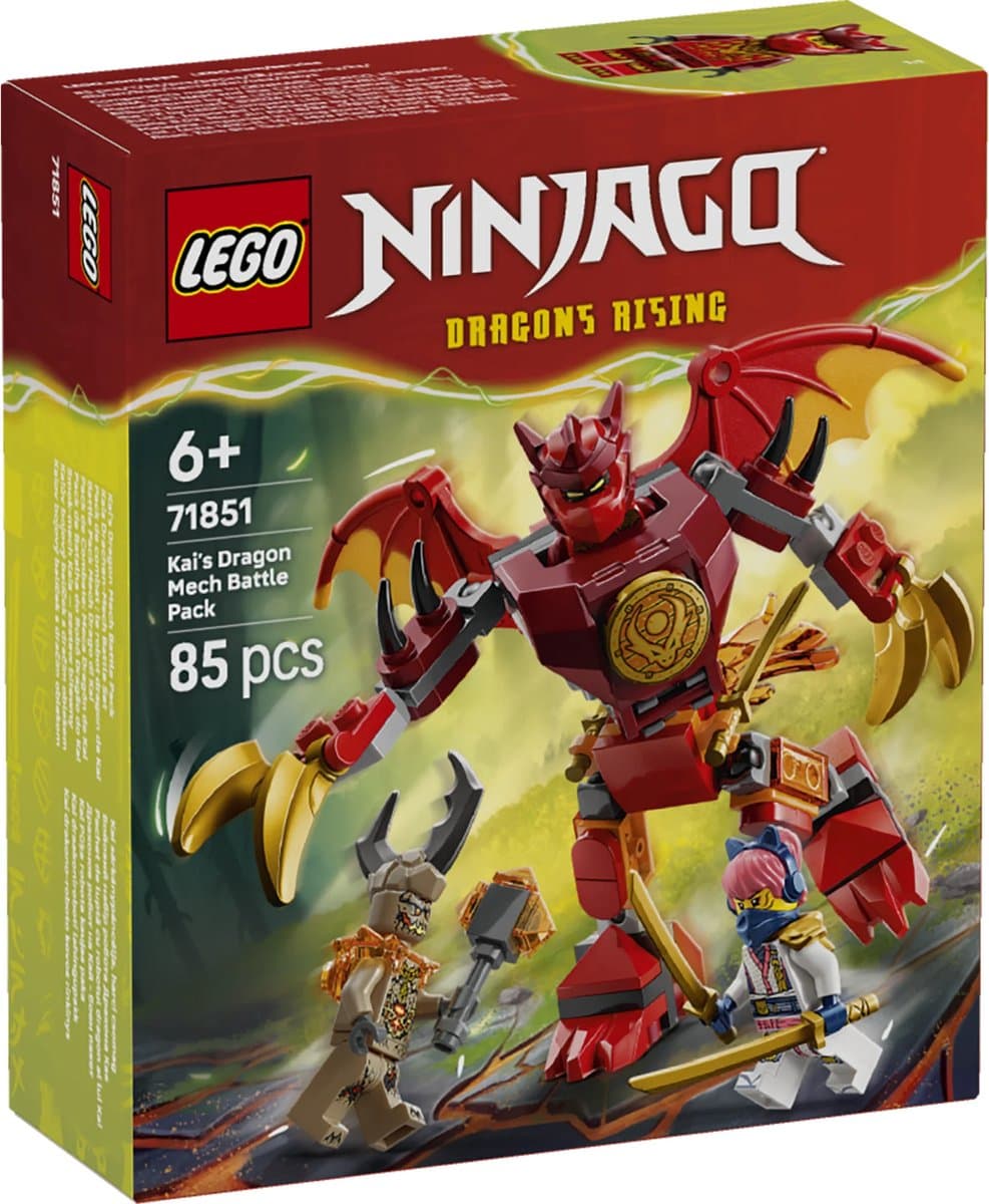 Lego Ninjago 71851 Kai's Drakenmecha Bouwstenen — afbeelding 1