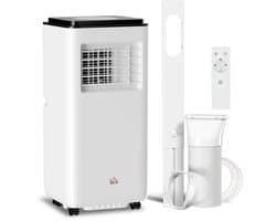 Mobiele Airco - Draagbare Airconditioner - Luchtkoeler - 7000 BTU - 750W - 5 gebruiksmodi - ABS - 24-uurs timer - Met Afstandsbediening - 33 x 28 x 70.4 cm - 51 dB - Wit
