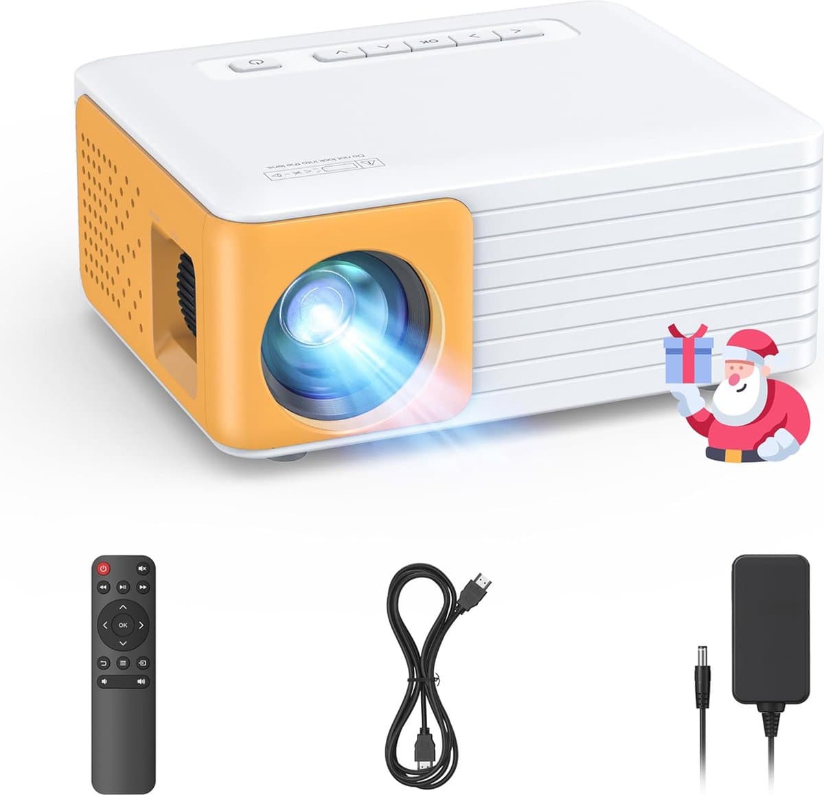 MKSS® Mini Beamer - Mini Projector - Mini Beamer Smartphone - Wit — afbeelding 1