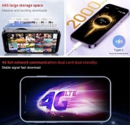 Medj - Mini smartphone- mobiele telefoon- superkleine -klein -4G -Snelste -mini- gsm -android 10 — thumbnail 5