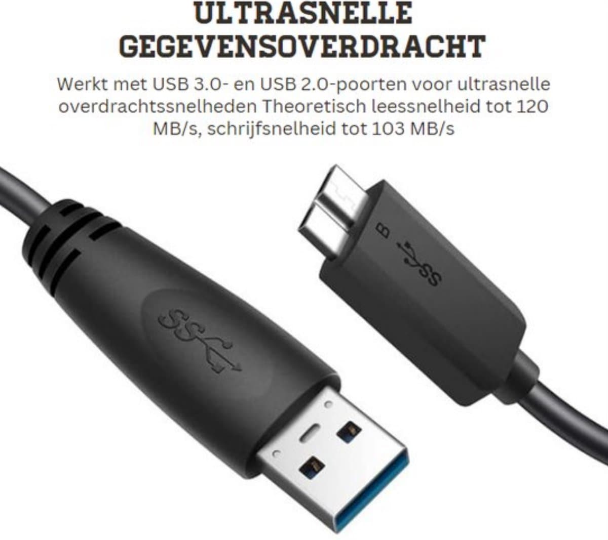 Externe Harde Schijf 500GB - Voor PS5/PS4/PC - Dun & Draagbaar — afbeelding 1