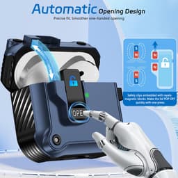YONO Hoesje geschikt voor Airpods 4 - Case - Lock - Donkerblauw — thumbnail 5