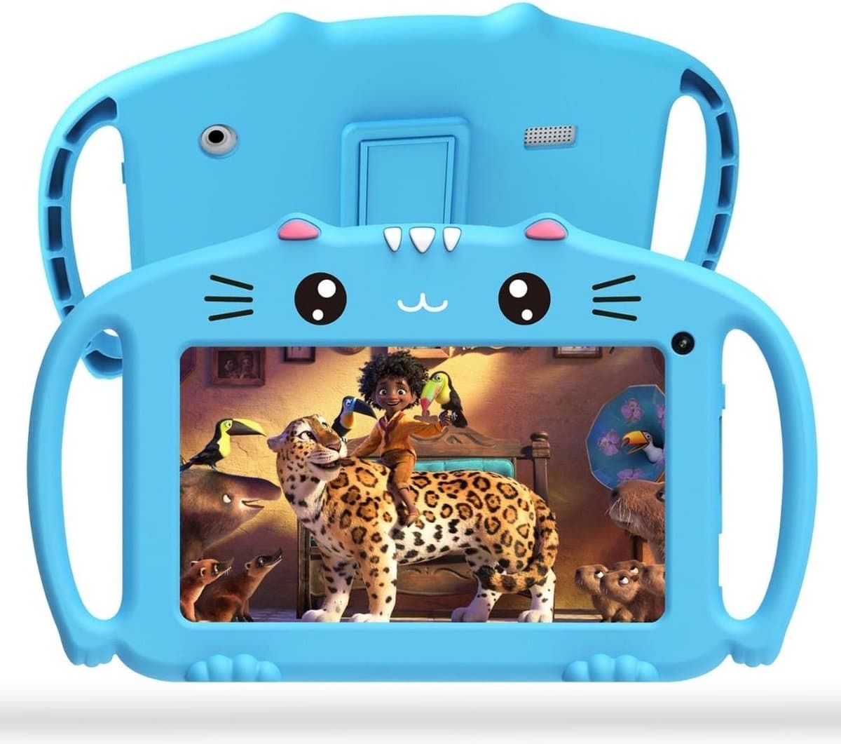 White-Label® Kindertablet Vanaf 3 Jaar - Tablet Kinderen - Kinderspeelgoed - Blauw — afbeelding 1