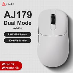 Ajazz AJ179 Gaming Muis - 26000DPI - PAW3395 - Draadloze/Bedraad - Ultralicht Muizen - 58g - Wit — thumbnail 2