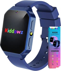 Kiddowz Smartwatch kinderen - Kinderhorloge - 5 t/m 12 jaar - met camera, filters en 29 kids spelletjes - Stappenteller - Donkerblauw — thumbnail 1