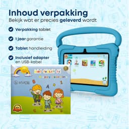 KYCE® Kindertablet - Vanaf 3 jaar - Android 12 - 7 Inch - Ouderlijk Toezicht - 32GB - Blauw — thumbnail 5
