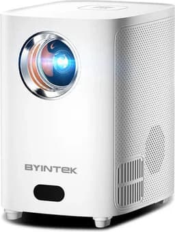 Byintek - X15 - Beamer - Projector Beamer - Mini Meamer - 1280x720dpi - 20W - DLP Automatische focus - met WiFi - 250 ANSI Lumens - Android 11.0 - Wit — thumbnail 1