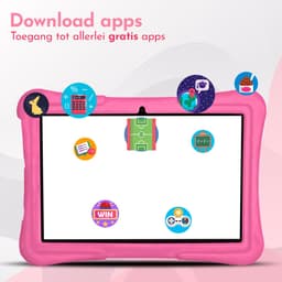 Bon Bon Electronics® 10.1 Inch Kindertablet Pro - Vanaf 3 Jaar – Tablet – Android 13 – 8-Core Processor – 128GB – 4GB RAM - 5000 mAh – Ouderlijk Toezicht – Compleet Pakket – Roze — thumbnail 3