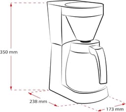 MKSS® Koffiezetapparaat met Thermoskan - Koffiemachines - Zwart — thumbnail 2