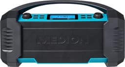 MEDION E66050 DAB+ bouwplaatsradio (geïntegreerde batterij, IP54-bescherming tegen spatwater en stof, USB-oplaadfunctie, Bluetooth 5.0, PLL FM-radio, batterij- of netvoeding) blauw — thumbnail 3