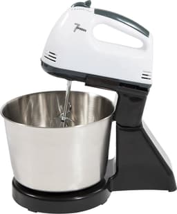 Keukenmachine - Mixer met RVS Deeghaken En Gardes - 7 Verschillende Snelheden - 100W - Krachtige Motor - 16cm x 16xm x 27.5cm — thumbnail 1