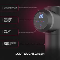 Northwall Massage Gun Professioneel Prime - Massage Pistool Inclusief Koffer en 7 Opzetstukken incl. Warmte Massagekop - Krachtig en Draadloos Sport en Relax Massage Apparaat — thumbnail 4