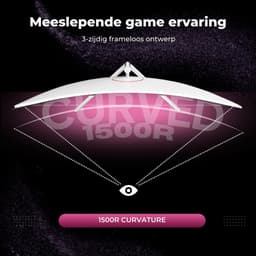 GAME HERO® 34 inch Ultrawide Curved Gaming Monitor Wit - 100 Hz — thumbnail 4