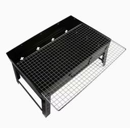 Opvouwbare Draagbare Houtskool BBQ Grill – Compacte Koffer Barbecue voor Camping en Tuin – Lichtgewicht Reis BBQ met Groot Grillrooster en Ventilatieopeningen — thumbnail 3