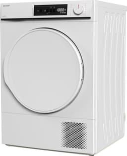 Sharp KDNHA8S6PWECB newline – warmtepomp droger – 8 kg – energie label E – 15 programma’s – LED trommelverlichting – links en rechts draaiend – WIT — thumbnail 3