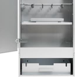 vidaXL - BBQ-rookoven - met - houtsnippers - 44,5x29x83 - cm - staal — thumbnail 4