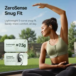 Baseus Open-Ear Draadloze Sport Oordopjes - Eli Sport 2 True Wireless Earbuds - Zweetbestendig - IP57-Waterdicht - Touch Control - Oortjes voor Hardlopen, Sporten, Fietsen - Hi Res - Wit — thumbnail 4