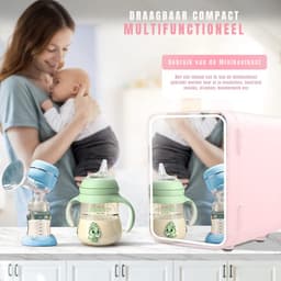 DnA® Mini koelkast 4L - Skincare & make-up fridge - Mini Koelkasten - Zwart - 23cm x 17cm x 24cm — thumbnail 3