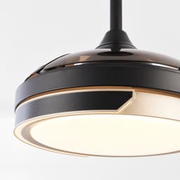 LumenXL - Plafondventilator Vento zwart met bruin incl. LED en afstandsbediening — thumbnail 3