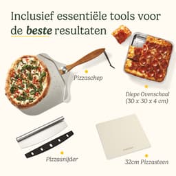 Cuisinart Pizza Oven voor binnen - Incl Complete pizza set - Houtgestookte Pizzaoven tot 30cm - 175ºC tot 400ºC - RVS — thumbnail 3