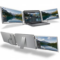 Triple Portable Monitor Flip 15.6" - Full HD Draagbare monitor met USB-C & HDMI - Tri screen - Plug & Play - Incl. Draagtas — thumbnail 1