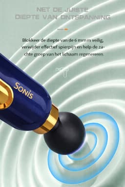 SoNis Massage Gun Mini - Professioneel Massage Apparaat - Massageapparaat Massage gun - Massage Pistool - Blauw — thumbnail 5