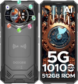 DOOGEE S200X 5G - Robuuste smartphone - Robuuste Telefoon - 32GB RAM + 512GB ROM - 6.72 inch 120Hz -10100mAh/33W - IP68 - Dimensity 7050 5G Octa Core - Nachtzicht - Android 15 - 1,32 achterdisplay - Bluetooth 5.2 - NFC - GPS - Zwart — thumbnail 1