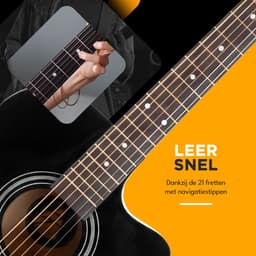 Finesse Akoestische Gitaar - met Videocursus - 4/4 40" - Western Gitaar - Gitaar Kind & Volwassenen - Zwart — thumbnail 3