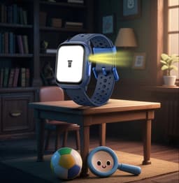 Smartwatch Kinderen – Hartslag – Camera – Stappen – Zaklamp – Blauw — thumbnail 3