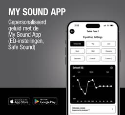 Fresh 'n Rebel Twins Fuse 2 - Draadloze oordopjes - Noise Cancelling oortjes met 36 uur speeltijd - Met Microfoon en App - Storm Grey — thumbnail 5