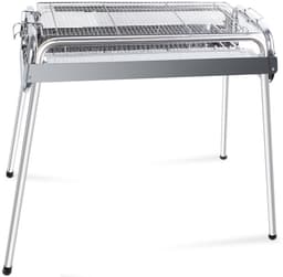 Trendello RVS 430 bbq houtskool - Barbecue houtskool - Houtskoolbarbecues - Verstelbare twee hoogte - Camping barbecues- Barbeque - Grilloppervlak (L x B) 60 x 26 cm — thumbnail 1