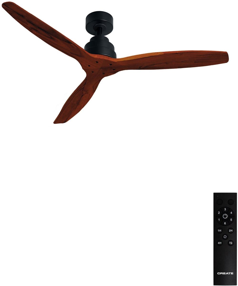 CREATE - Stille plafondventilator van 40 W met technische ABS-bladen, verkrijgbaar in verschillende maten - M - Geen licht - Afstandsbediening - WIND STYLANCE — afbeelding 1