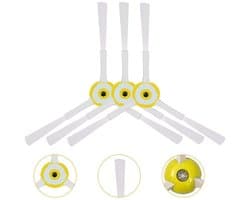 Elkuaie Zijborstels - 3-stuks - Voor Roomba Stofzuiger 600/700 Serie - Geel