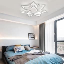 Dimbare LED Plafondlamp met Afstandsbediening - Creatief Bloemblad Ontwerp voor Woonkamer, Slaapkamer en Hal — thumbnail 5