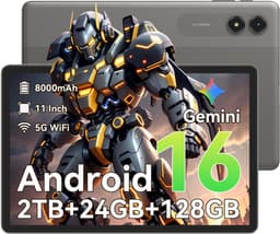 VekfulPC T50 Tablet - 24GB RAM - 128GB ROM - 11 inch - Android 16 - 8000mAh - WIFI Tablet - OTG - Grijs — thumbnail 1