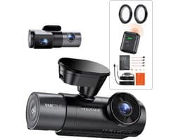 Vantrue N5S 4-Kanaals 360 Graden WiFi Dashcam, STARVIS 2, IR Nachtzicht, 2.7K+1080P*2+1440P Voorste/Achterste Binnencamera, Spraakbediening, GPS, 24 Uur Parkeerstand【Gratis bij aankoop: 40mm CPL-filter*2 + VP03 Hardwire Kit + Afstandsbediening】
