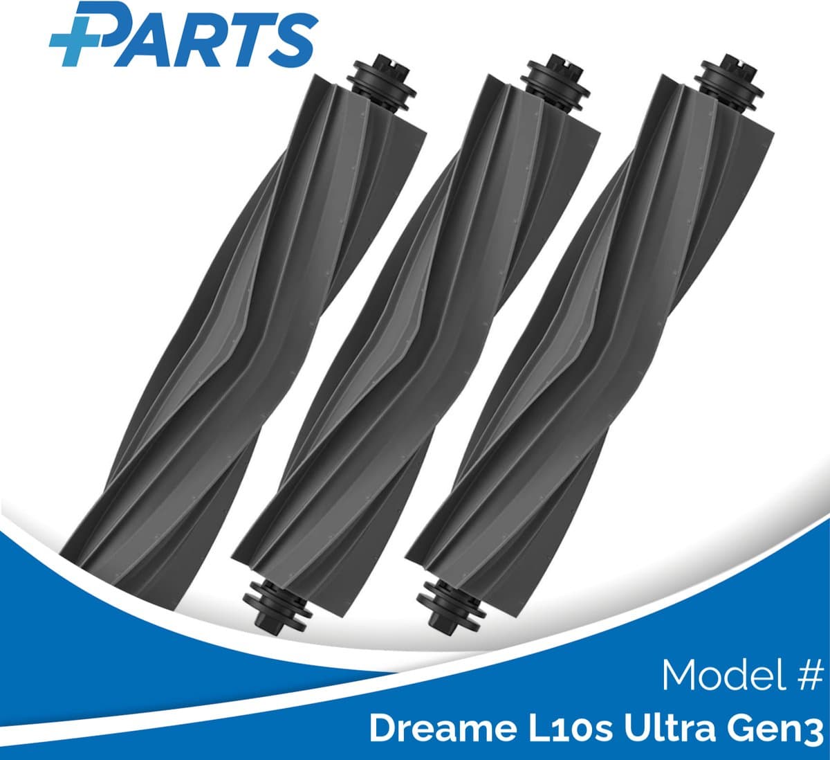 Dreame L10s Ultra Gen3 Borstels (3 Stuks, Plus.Parts® alternatief voor RMSRB0) — afbeelding 1