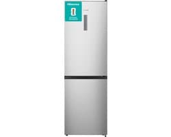 Hisense RB390N4BCC - Koel-vriescombinatie - 304 liter - No Frost - Inverter Compressor - RVS - Energieklasse C - 35 dB - Super Cool & FastFreeze