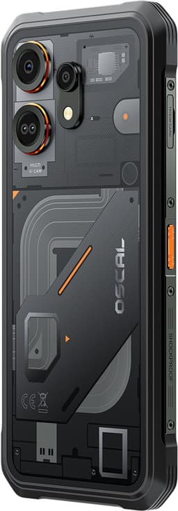 OSCAL MARINE 3 - Robuuste Smartphone - 4G - 24GB RAM - 128GB ROM - 6.56 inch - Robuuste Telefoon - Nachtzicht - Android 16 - NFC - GPS - Zwart — thumbnail 3