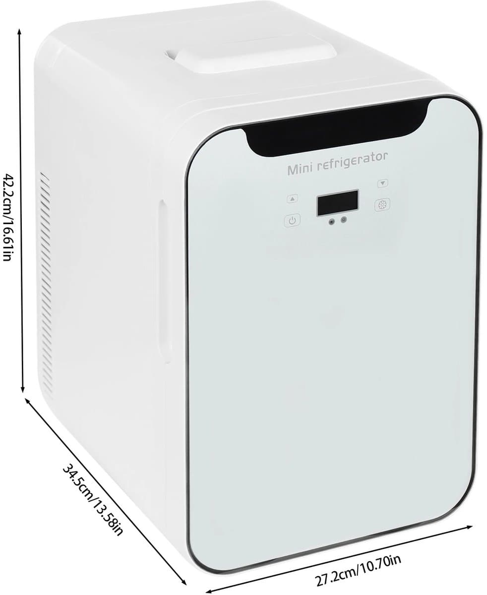 D&A Mini koelkast - Minibar - Minikoelkast - Mini koelkast voor drinken - Mini koelkastje - Mini koelkasten - 20 Liter - Wit — afbeelding 1