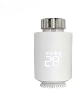 Slimme radiatorknop set van 3 | Zigbee 3.0 gateway | Tuya Smart Life-app | M30x1.5 mm | Wit — thumbnail 3