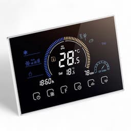Thermostaat inbouw | Wifi touchscreen | 4-draads 230V 3A | Tuya Smart Life | Zwart — thumbnail 3