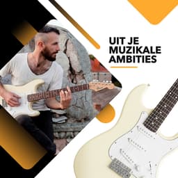 Finesse Elektrische Gitaar met Versterker - met Videocursus - Gitaar - Volwassenen - Kind - Crème — thumbnail 4