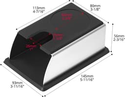 Espresso Tampstation - Barista Accessoires - Perfecte Espresso - Universele Pasvorm - 305g Gewicht - Roestvrij Staal — thumbnail 4