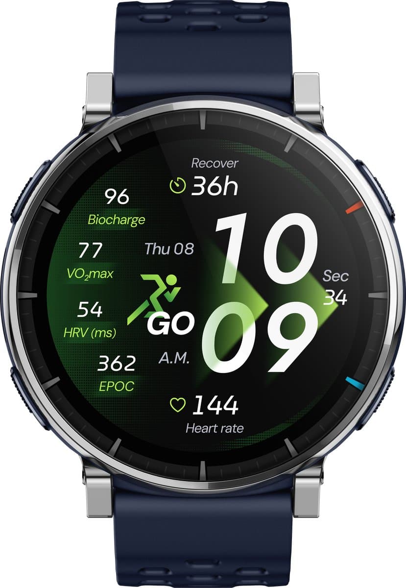 Amazfit Active 3 Premium Atlas Blue (Donker Blauw) — afbeelding 1