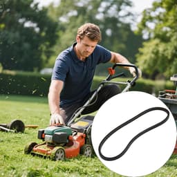 Vervangende grasmaaier riem - Aandrijfriem Gazonmaaier - Gazononderhoud - Duurzame rubberconstructie - 754 cm lengte — thumbnail 4
