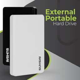 Externe harde schijf - Draagbare opslag - Bestanden back-uppen - Compact en lichtgewicht - 25 inch - Wit — thumbnail 2