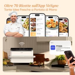 Grote Heteluchtfriteuse 10 Liter met Dubbele Mand, 7-in-1, 2800W, Voor Gezond Frituren — thumbnail 3
