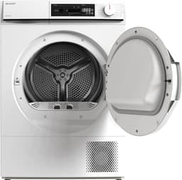 Sharp KDNHA8S6PWEBX- warmtepomp droger – 8 kg – energie label E – 15 programma’s – LED binnenverlichting – wit — thumbnail 4