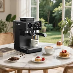 HiBREW H20 Espressomachine met Geïntegreerde Koffiemolen – 20 Bar – 1.8L – PID Temperatuurcontrol — thumbnail 3